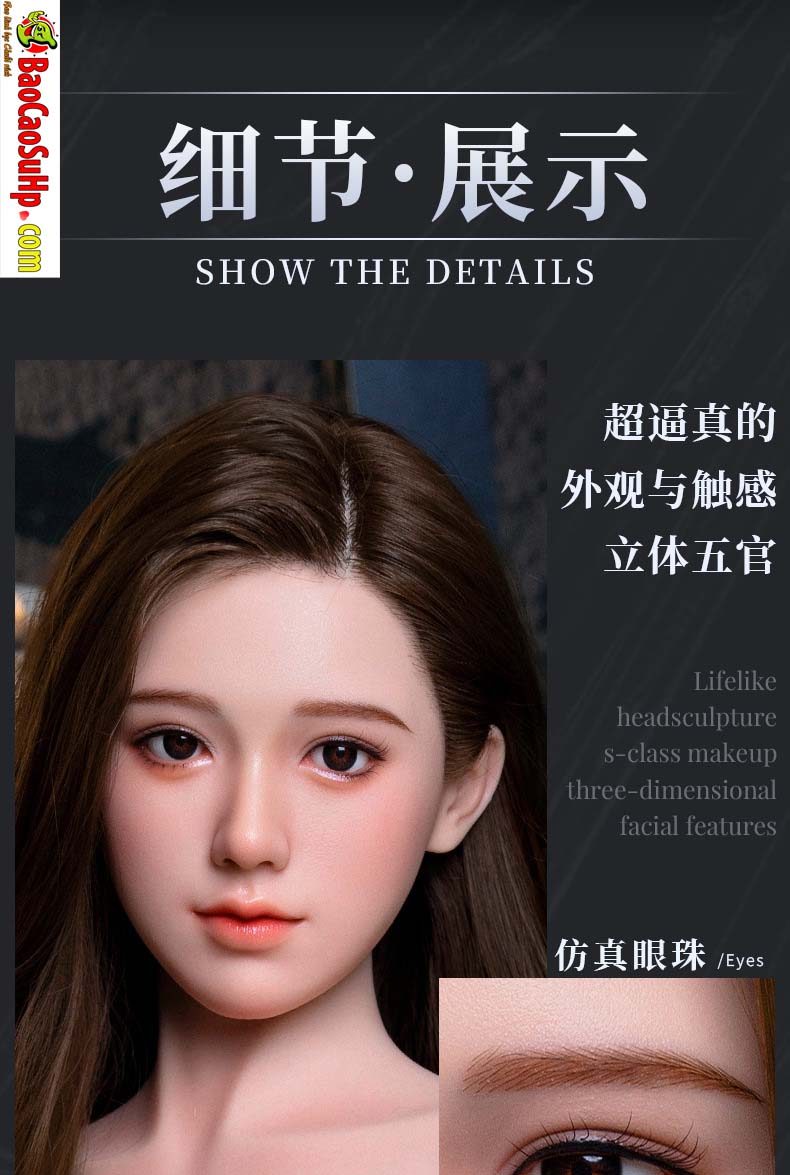 Búp bê tình dục thể thao Di Giai 1m58 silicone cấy tóc thân TPE sexy nóng bỏng