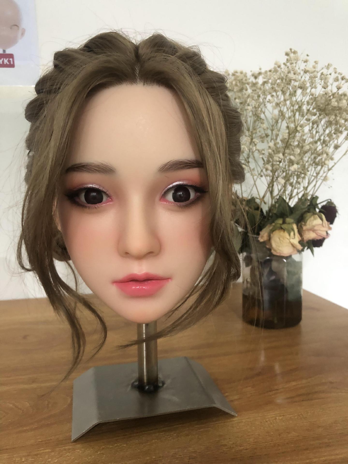 Đầu búp bê tình dục Silicone TPE cao cấp Châu Á Âu mới Đầu búp bê tình dục Silicone TPE cao cấp Châu Á Âu mới