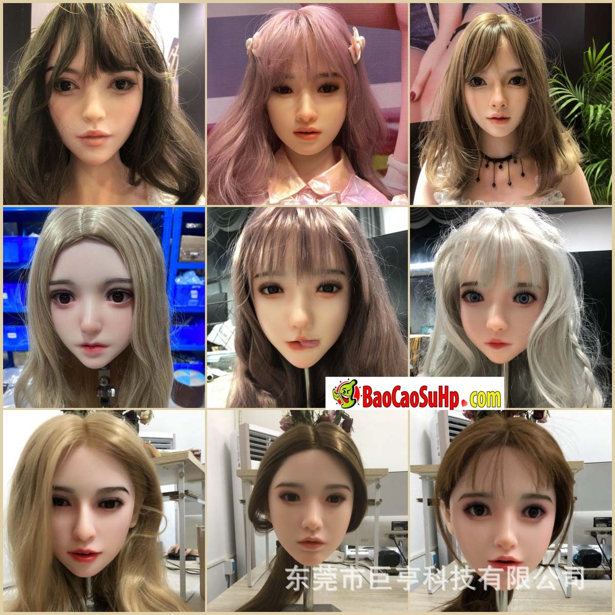 Đầu búp bê tình dục Silicone TPE cao cấp Châu Á Âu mới Đầu búp bê tình dục Silicone TPE cao cấp Châu Á Âu mới