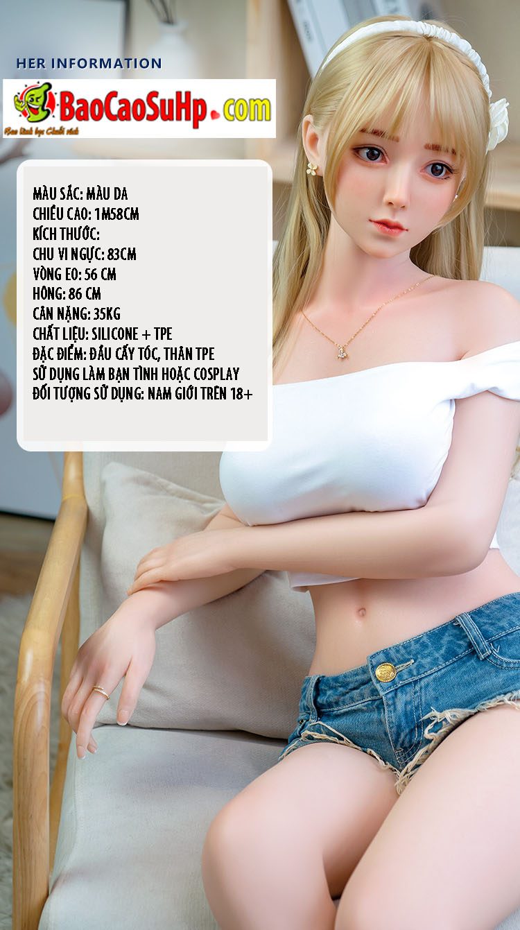 Búp bê tóc vàng Ninh Bình 1m58 ngây thơ đầy quyến rũ