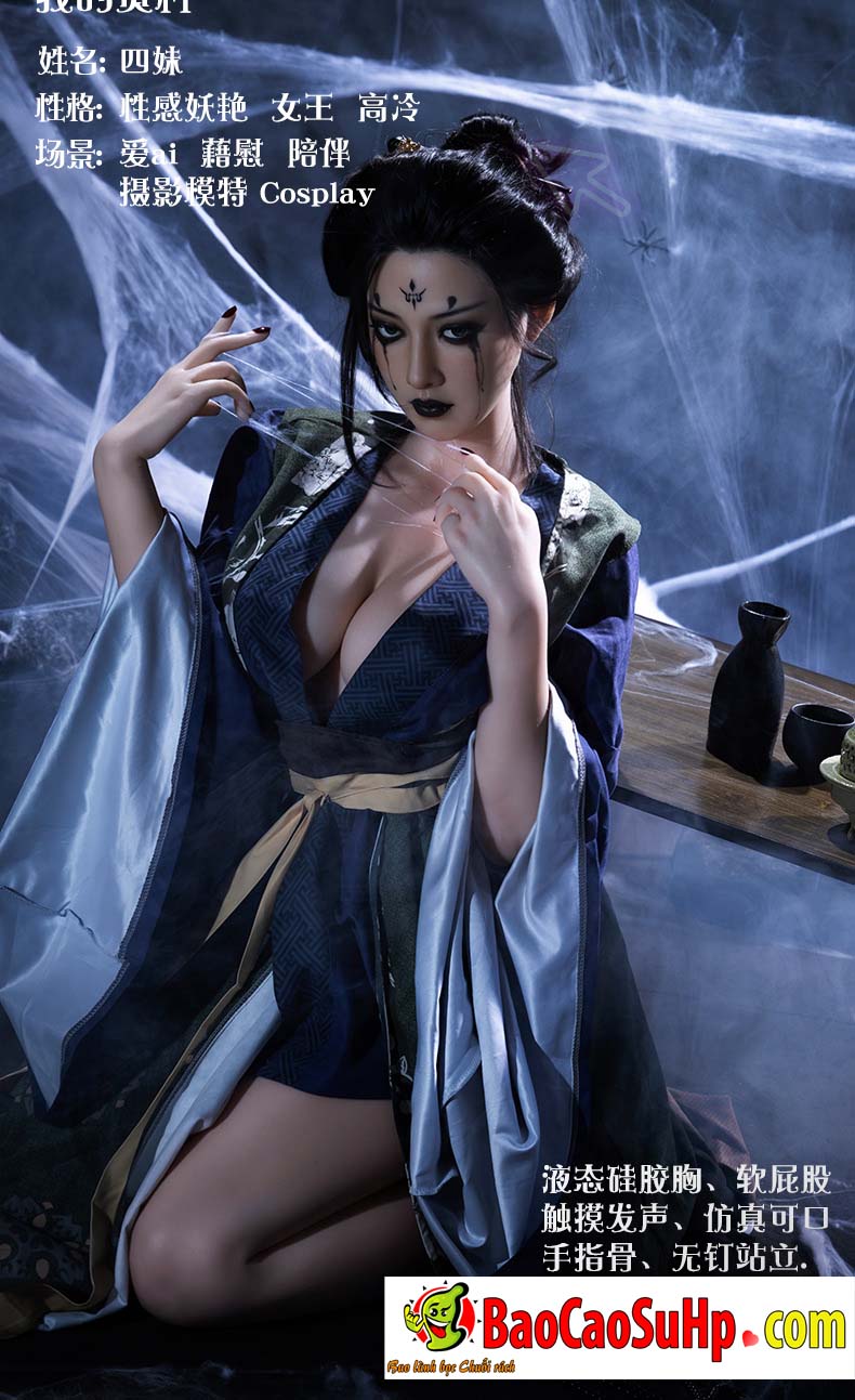 Búp bê tình dục Tứ Nương 1m59 Full Silicone mềm mại chân thật