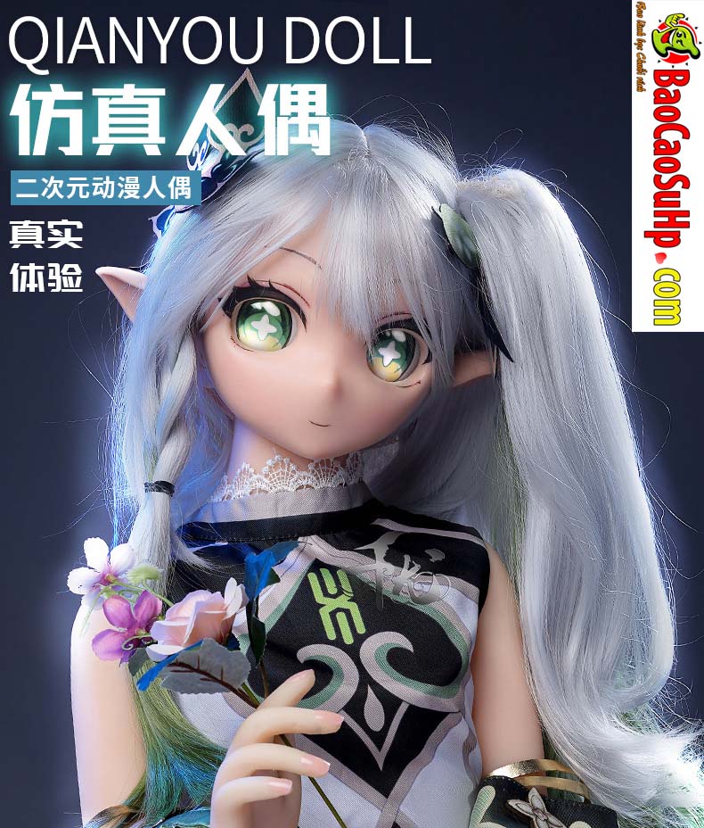 Búp bê tình dục anime BJD 1m đầu silicone chân thực, handmade