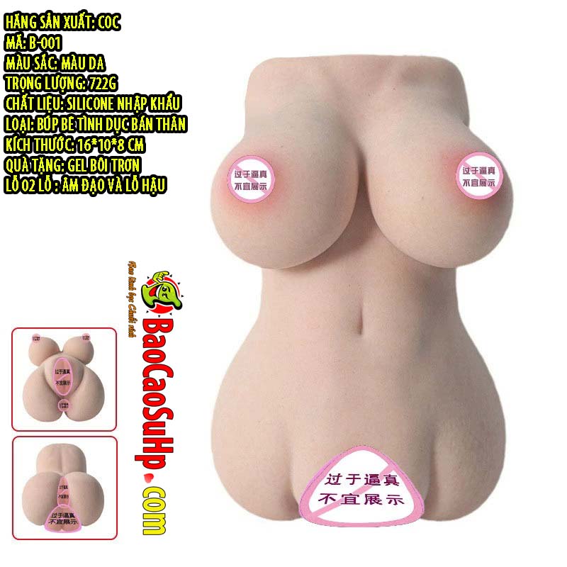 Búp bê tình dục bán thân Silicone mini Kokoro B-001 cực mềm