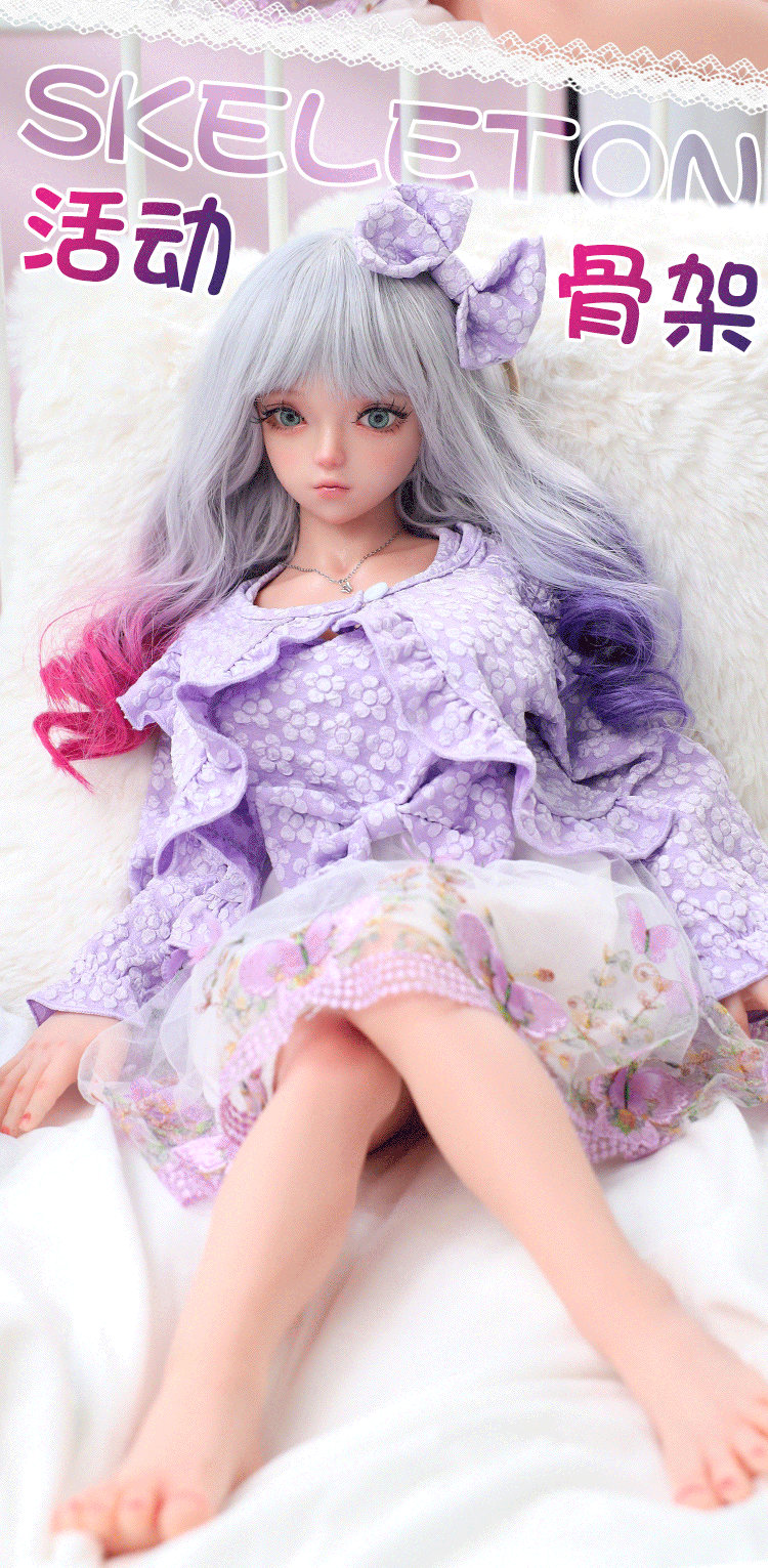 Búp bê tình dục anime váy tím 80cm Nhã Lâm chân thực siêu mượt