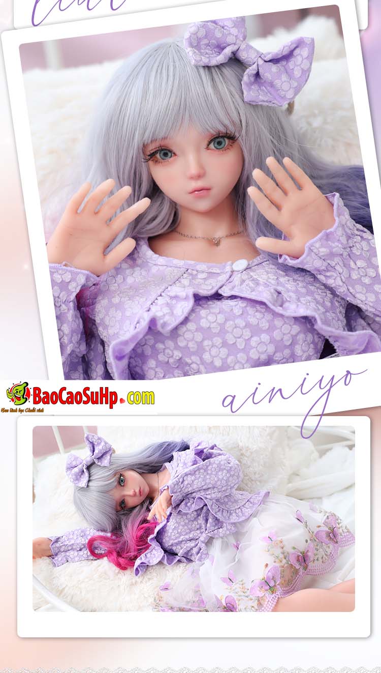 Búp bê tình dục anime váy tím 80cm Nhã Lâm chân thực siêu mượt