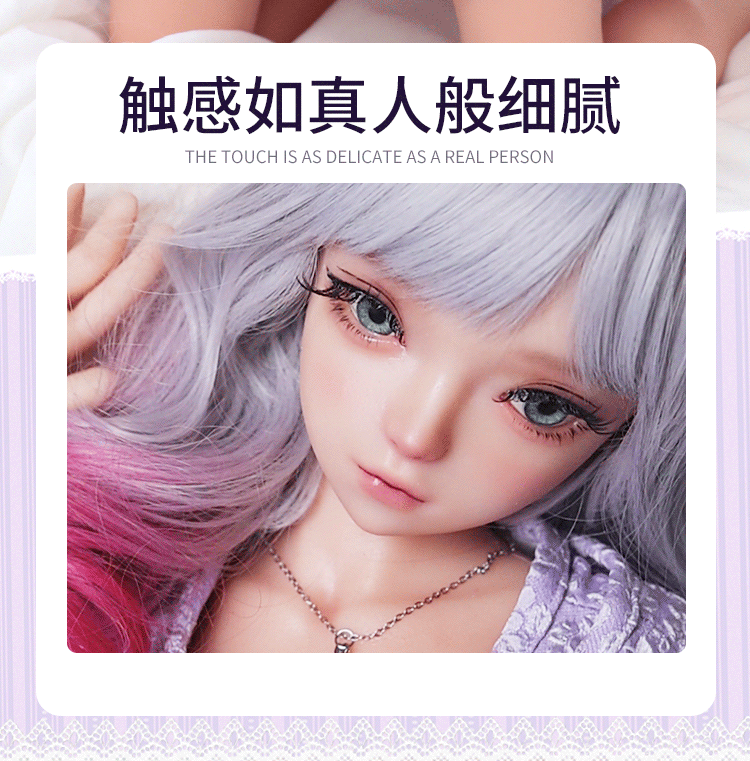 Búp bê tình dục anime váy tím 80cm Nhã Lâm chân thực siêu mượt