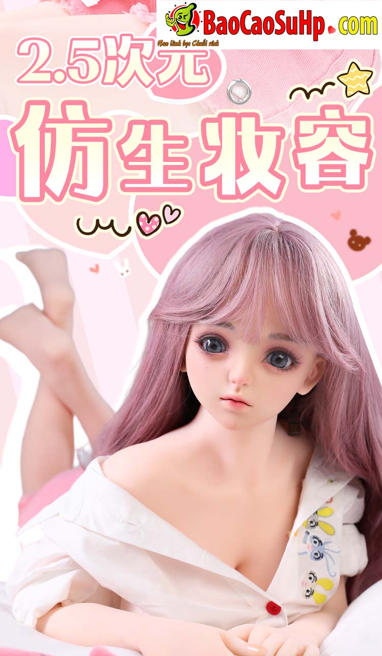 Búp bê tình dục Loli Masato tóc hồng ngây thơ dễ thương 1m1