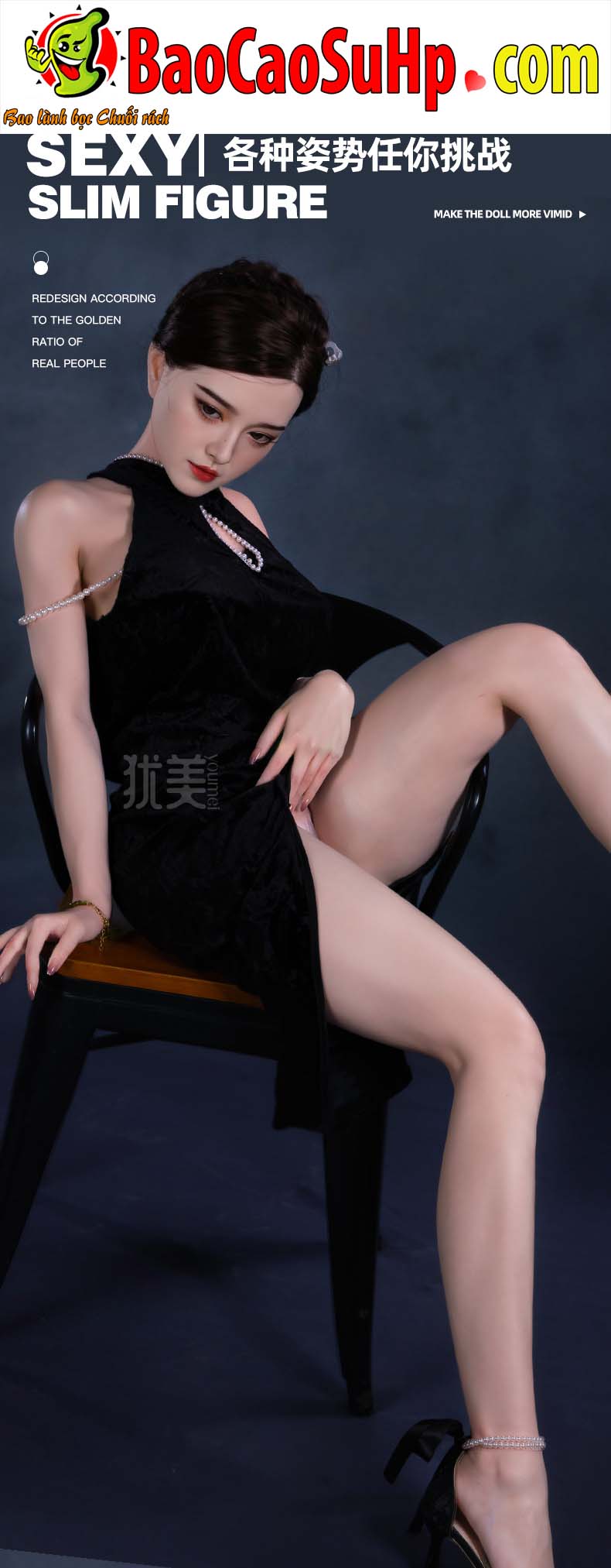 Búp Bê Tình Dục 1m58 Sườn Xám Cao Cấp Siêu Thật Đẹp Mê