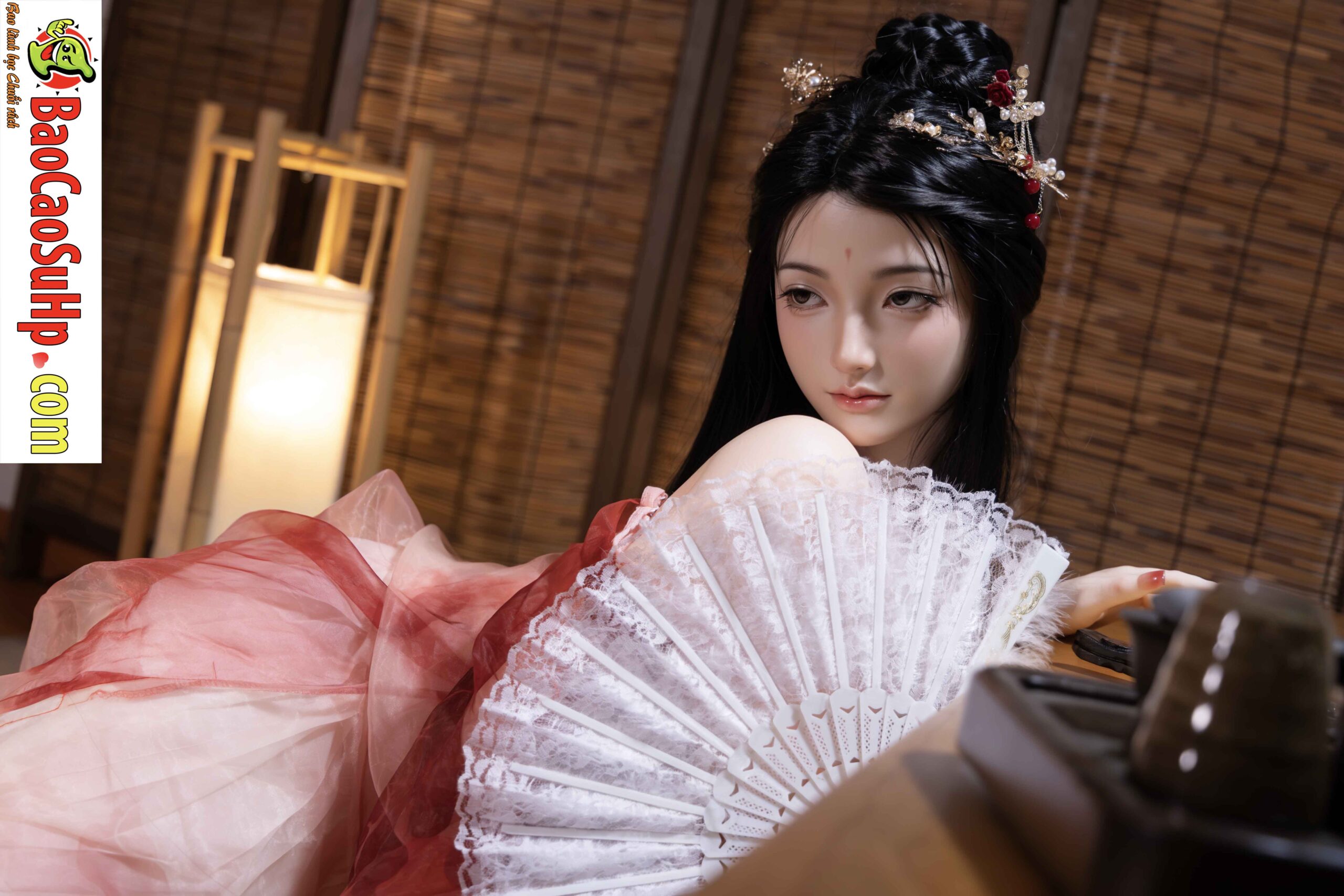 Búp bê silicone cổ trang 1m58 đẹp mê ly, chân thực, sang trọng