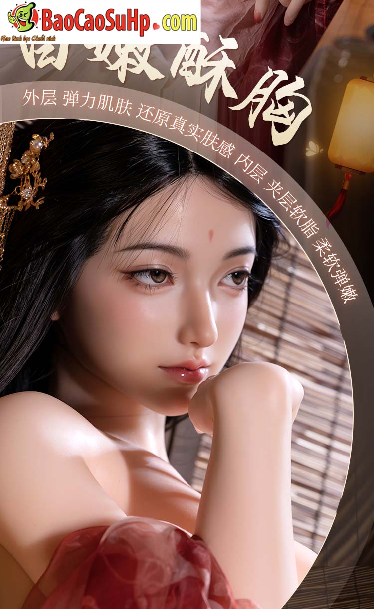 Búp bê silicone cổ trang 1m58 đẹp mê ly, chân thực, sang trọng Búp bê silicone cổ trang 1m58 đẹp mê ly, chân thực, sang trọng