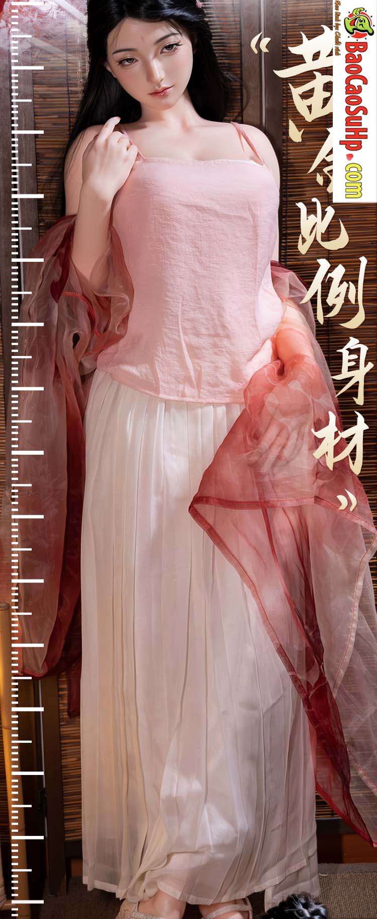 Búp bê silicone cổ trang 1m58 đẹp mê ly, chân thực, sang trọng Búp bê silicone cổ trang 1m58 đẹp mê ly, chân thực, sang trọng