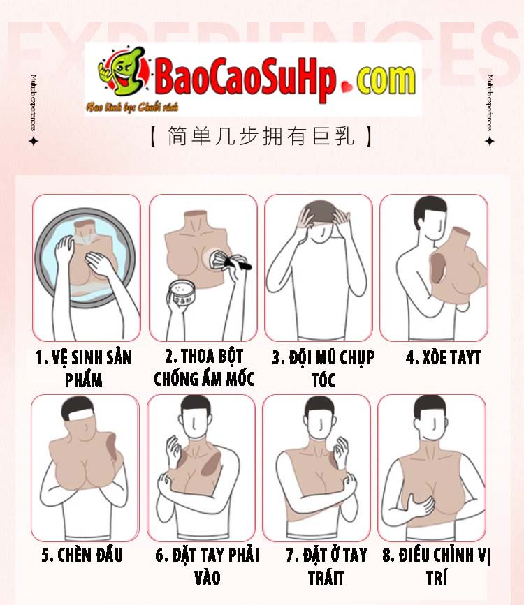 Cửa hàng bán Ngực giả đeo silicone Mizzzee Amethyst mô phỏng bộ ngực phụ nữ trưởng thành loại tốt