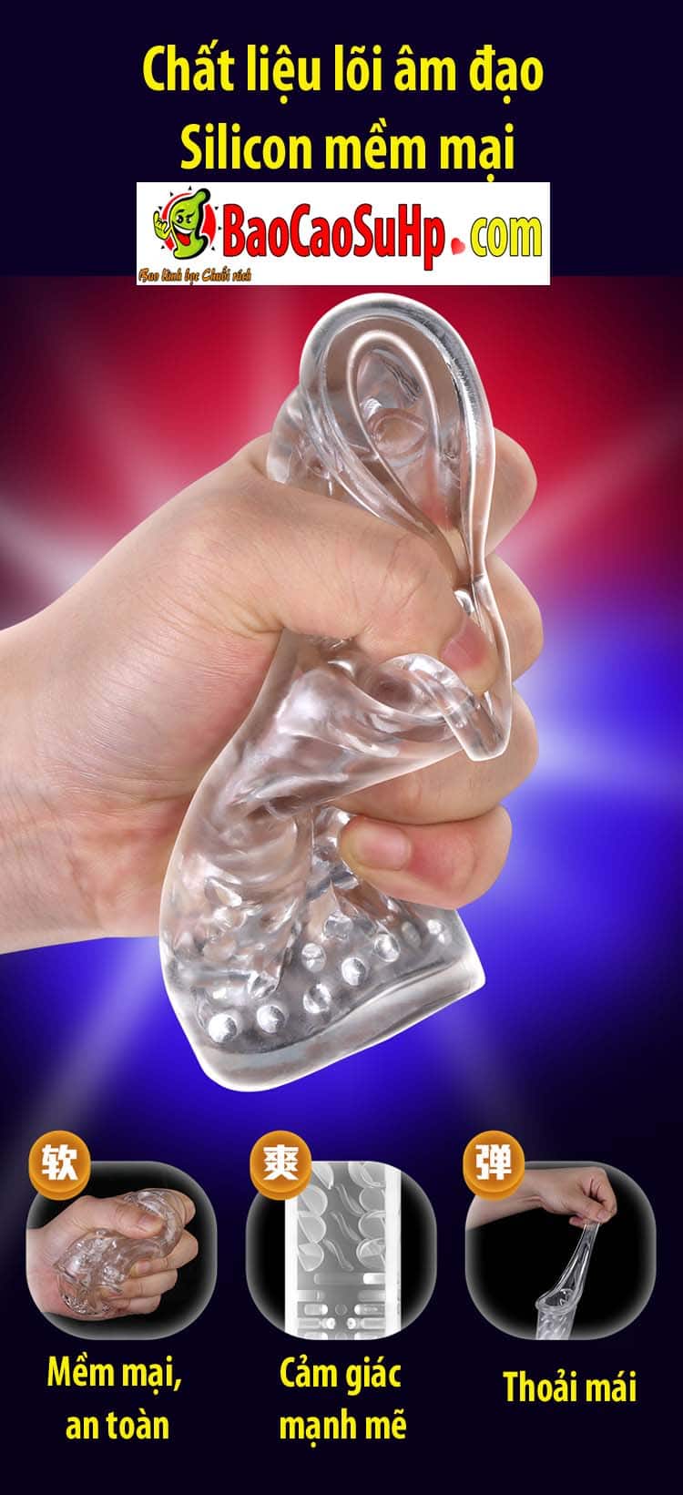 Cốc thủ dâm Leten Telescopic Cannon thụt giật mạnh cực sướng