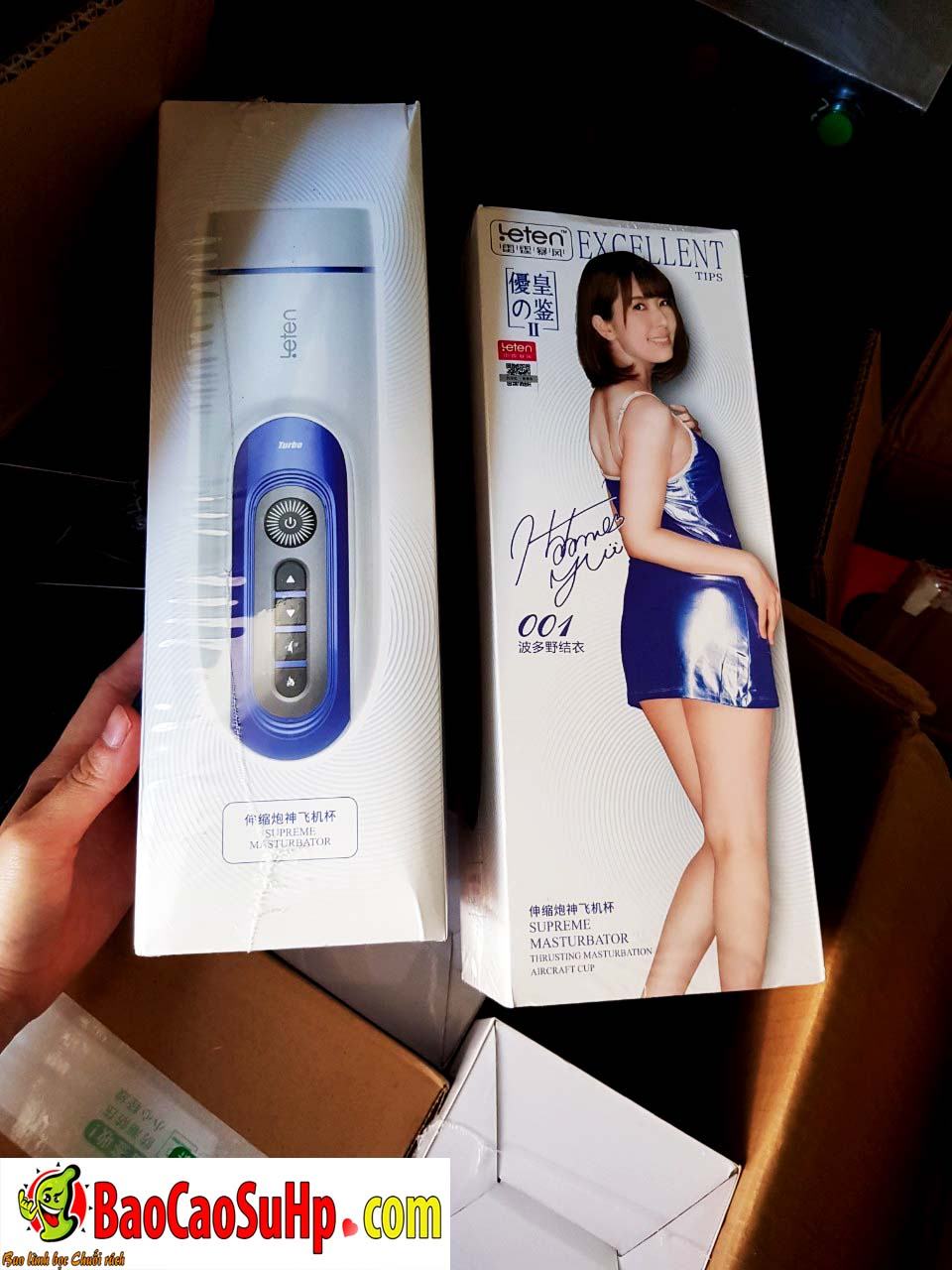 Cốc thủ dâm Leten Telescopic Cannon thụt giật mạnh cực sướng