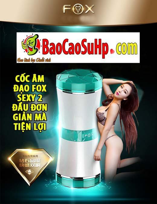 Cốc âm đạo Fox 2 đầu tiện lợi sang trọng kích thích mạnh mẽ