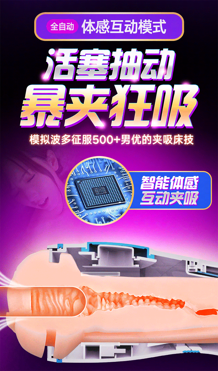 Sextoy âm đạo Leten Fatherking co bóp tự động, kích thích mạnh