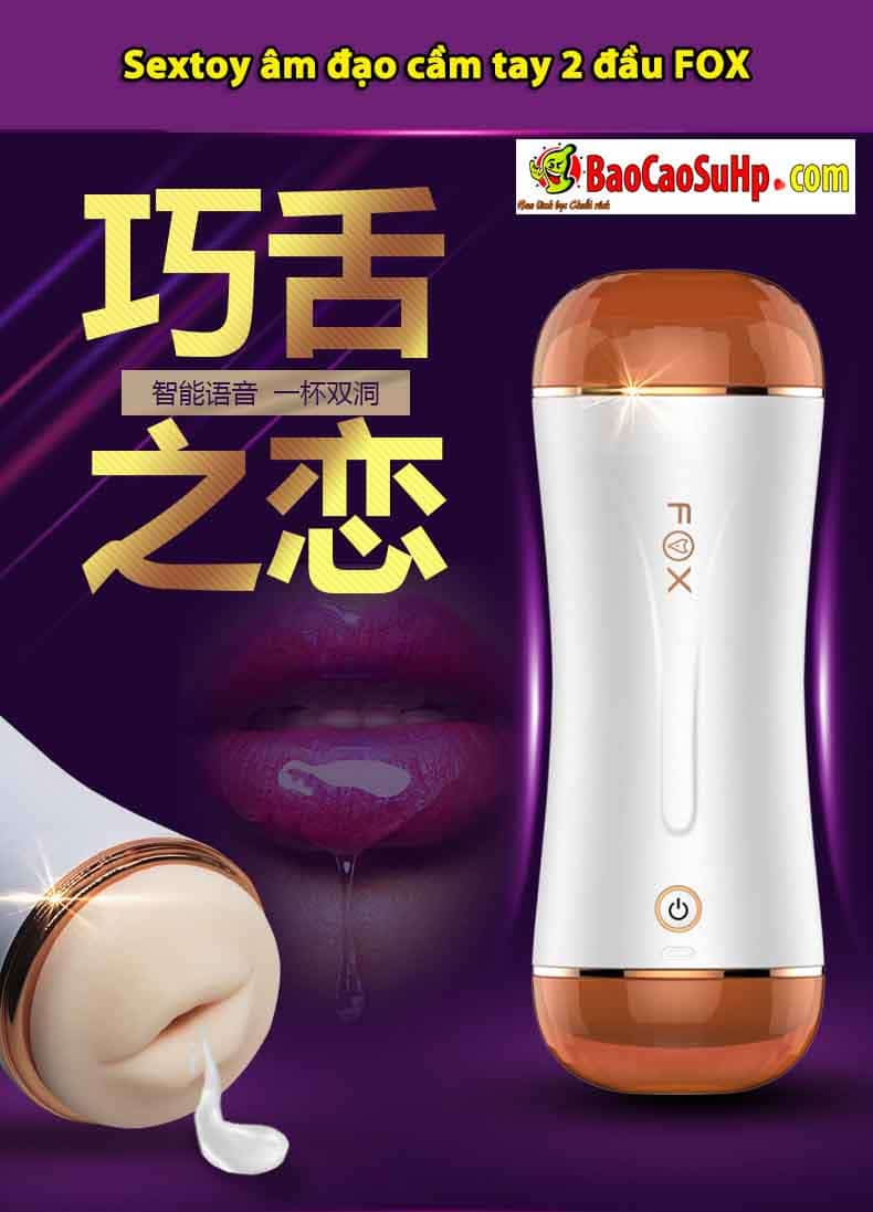 Sextoy 2 đầu FOX cầm tay kích thích âm đạo phê tận cùng Sextoy 2 đầu FOX cầm tay kích thích âm đạo phê tận cùng