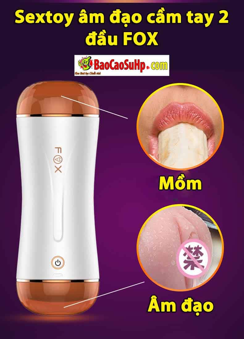 Sextoy 2 đầu FOX cầm tay kích thích âm đạo phê tận cùng Sextoy 2 đầu FOX cầm tay kích thích âm đạo phê tận cùng