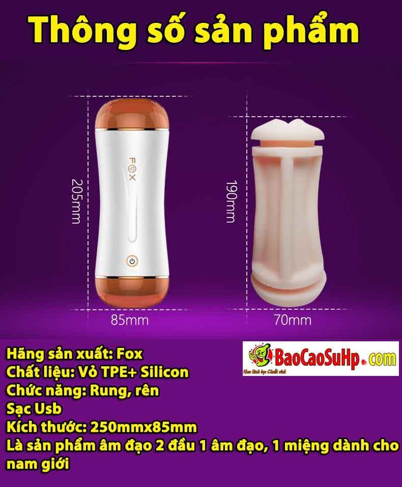 Sextoy 2 đầu FOX cầm tay kích thích âm đạo phê tận cùng Sextoy 2 đầu FOX cầm tay kích thích âm đạo phê tận cùng