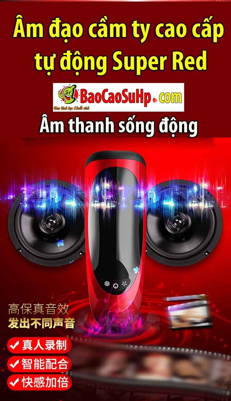 Máy rung âm đạo cầm tay Super Red cao cấp tự động siêu phê