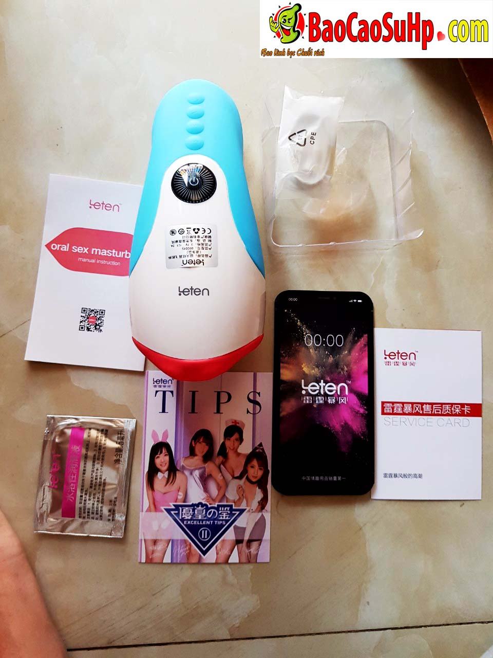 Sextoy miệng bú rung Leten Desire II Red Lips siêu thực