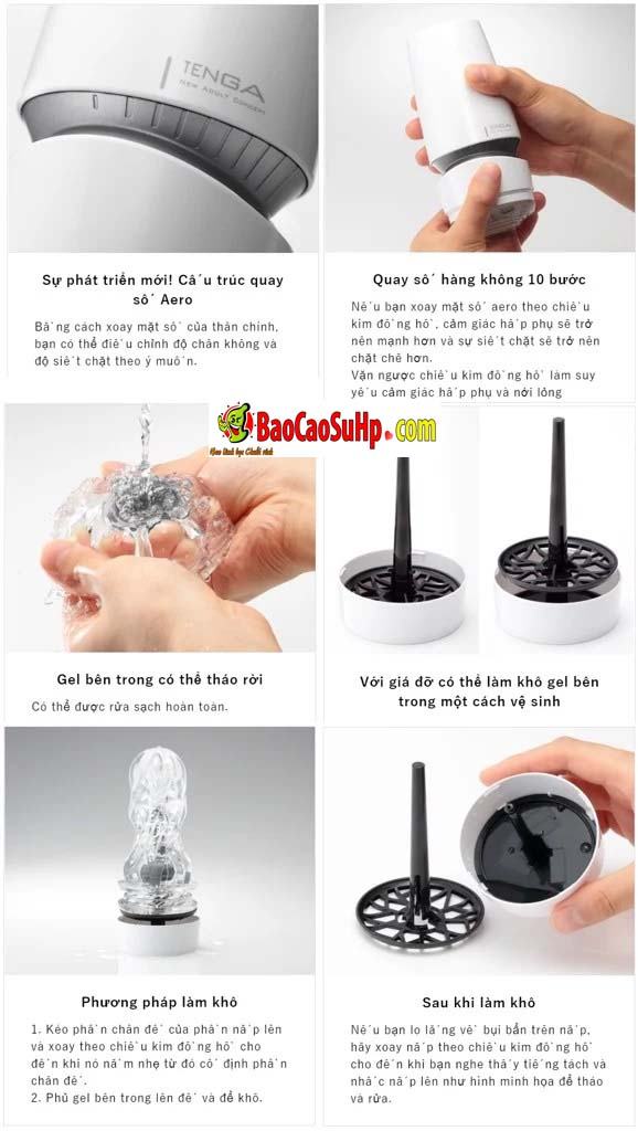 Cốc âm đạo TENGA AERO Nhật Bản cao cấp siêu bền giá tốt