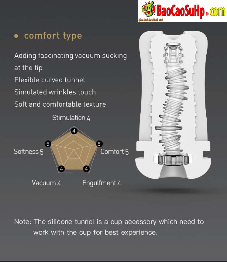 TRYFUN TR001 Cốc âm đạo Nhật Bản đa năng chất liệu cao cấp