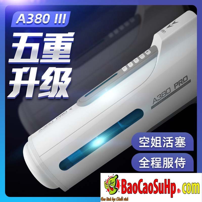 Cốc thủ dâm tự động Leten Thunder Storm III V2 A380 – Phát nhiệt, mạnh mẽ, tăng khoái cảm