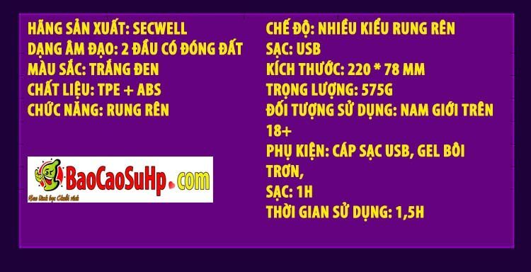 Cốc Thủ Dâm Rung Bodo 2 Đầu Miệng Âm Đạo - Cảm Giác Thật