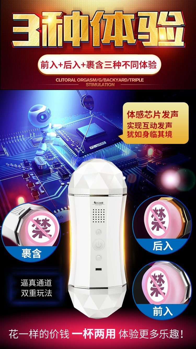 Cốc Thủ Dâm Rung Bodo 2 Đầu Miệng Âm Đạo - Cảm Giác Thật