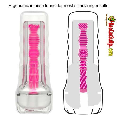 Cốc thủ dâm Lovetoy USA LV342042 phát sáng Hồng đèn pin trong suốt