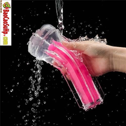 Cốc thủ dâm Lovetoy USA LV342042 phát sáng Hồng đèn pin trong suốt