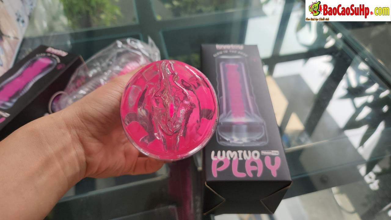 Cốc thủ dâm Lovetoy USA LV342042 phát sáng Hồng đèn pin trong suốt