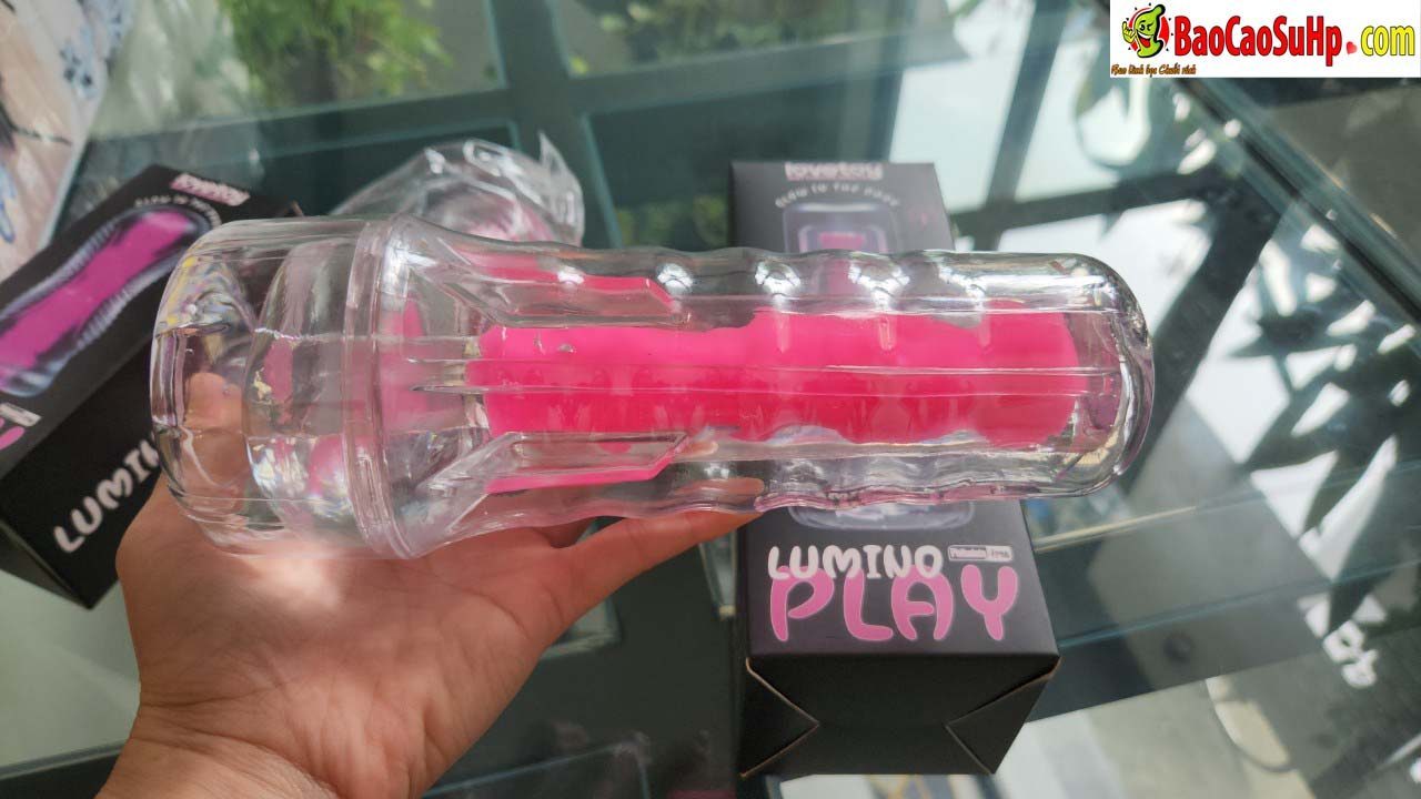 Cốc thủ dâm Lovetoy USA LV342042 phát sáng Hồng đèn pin trong suốt