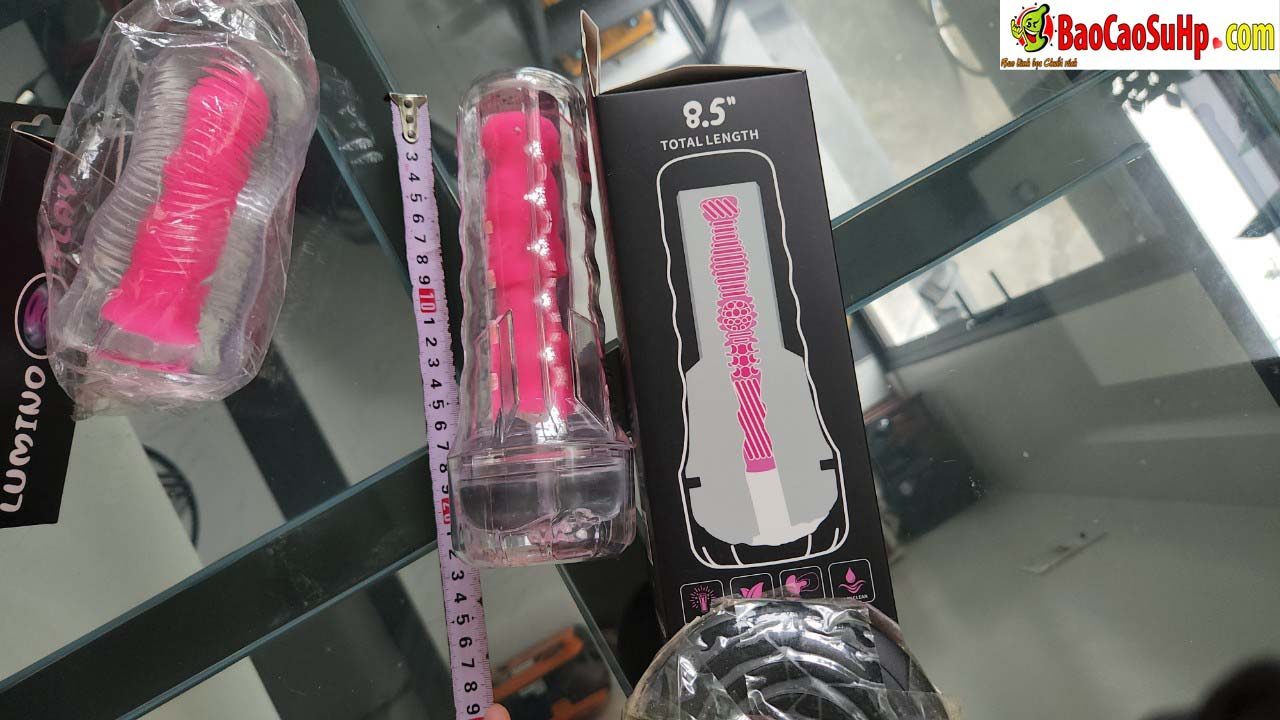 Cốc thủ dâm Lovetoy USA LV342042 phát sáng Hồng đèn pin trong suốt