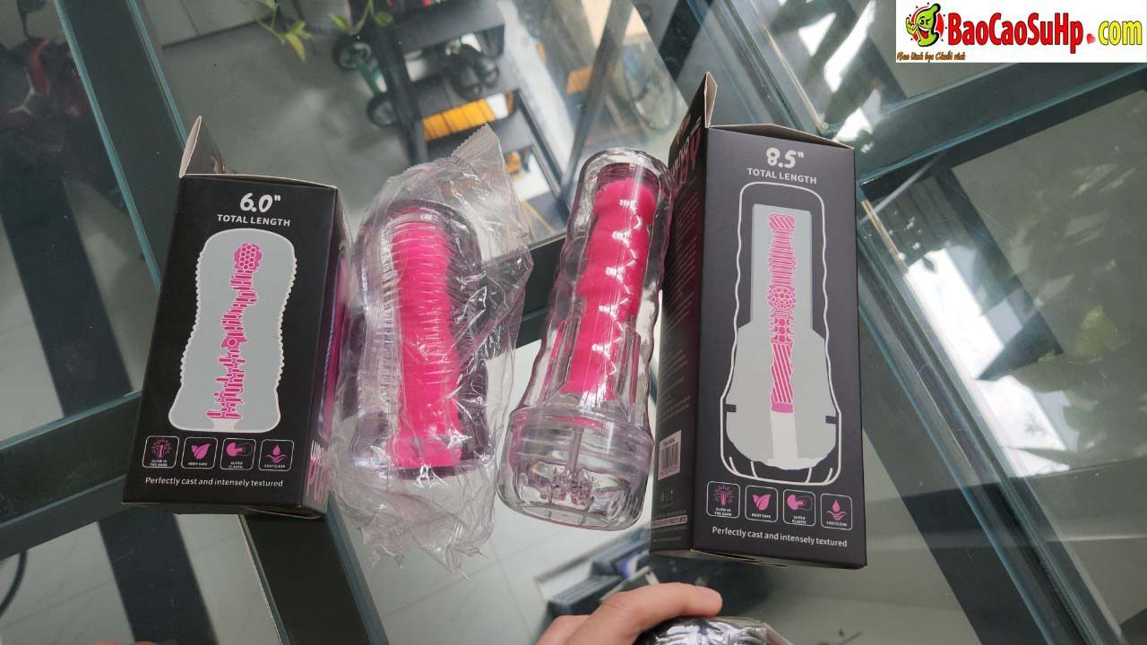 Cốc thủ dâm Lovetoy USA LV342042 phát sáng Hồng đèn pin trong suốt