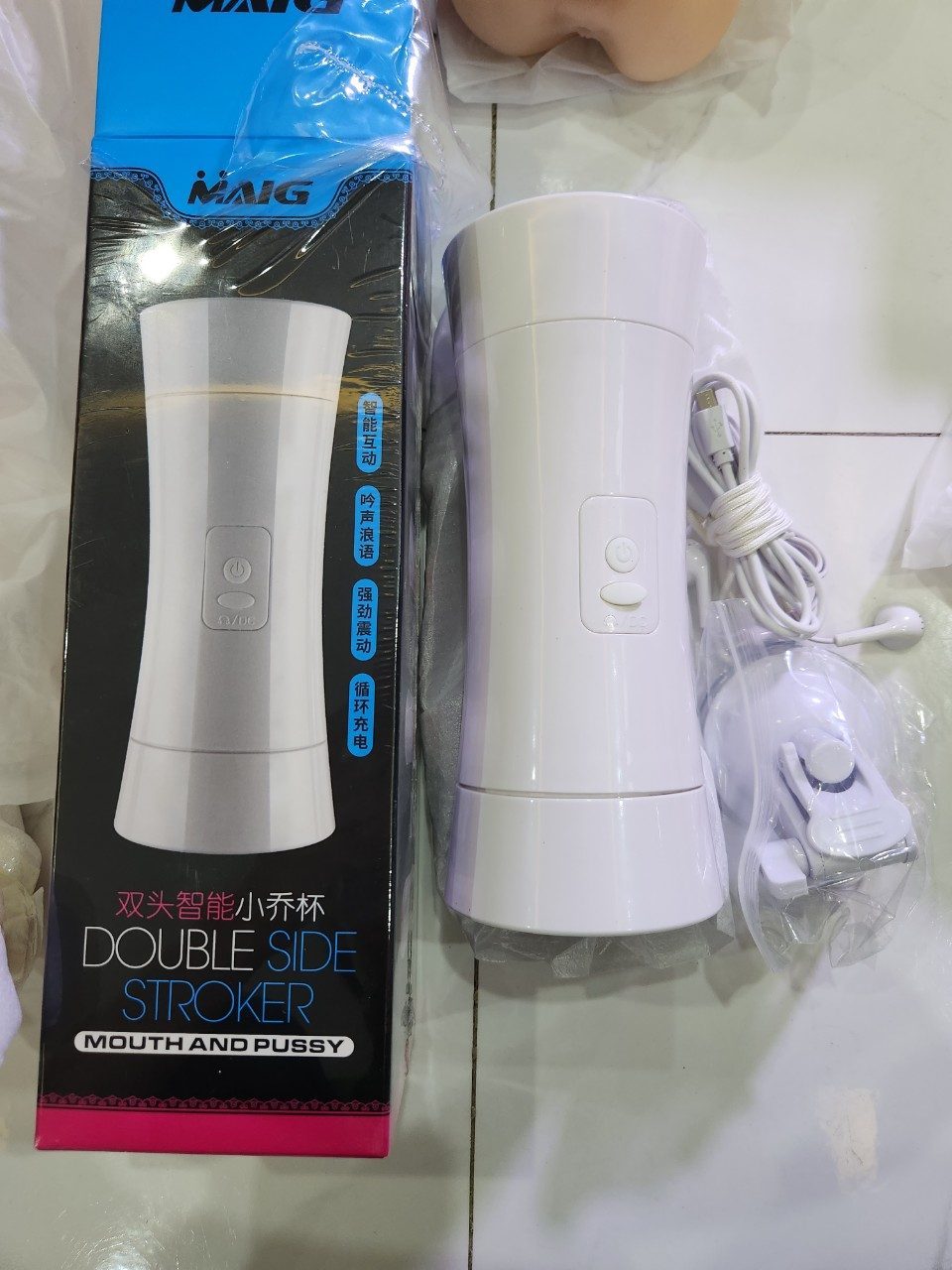 Cốc thủ dâm 2 đầu While Bow giá rẻ 7 chế độ rung cực phê