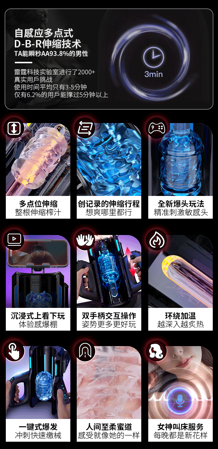 Máy thủ dâm Leten cao cấp Pro VI thụt giật tự động, công nghệ mới