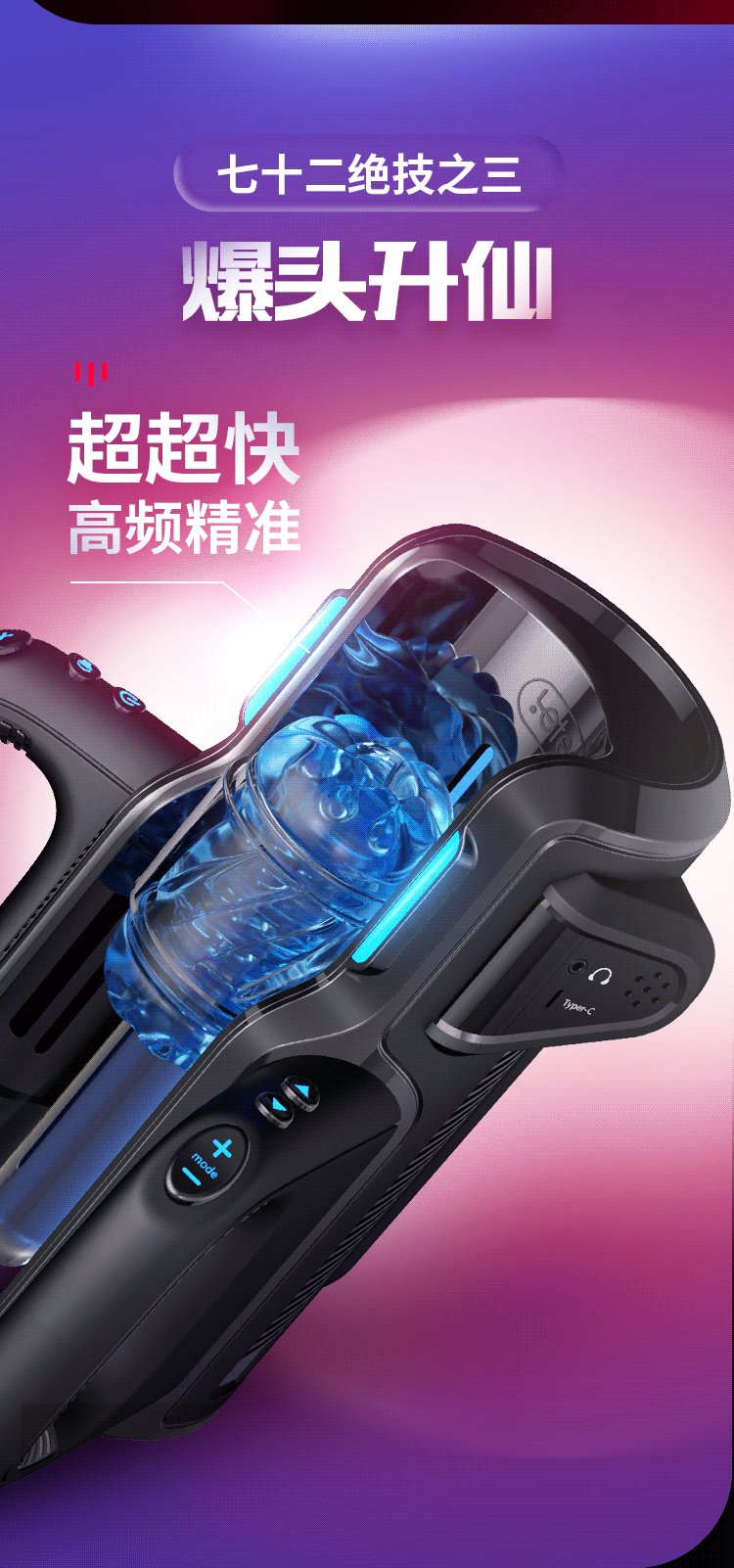 Máy thủ dâm Leten cao cấp Pro VI thụt giật tự động, công nghệ mới