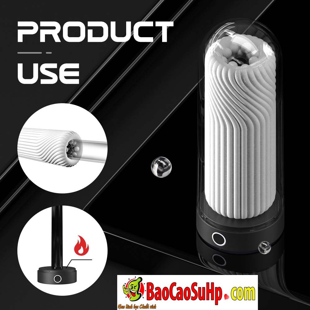 Cốc thủ dâm xoắn bi Shande S458 làm ấm Eagle cage cao cấp