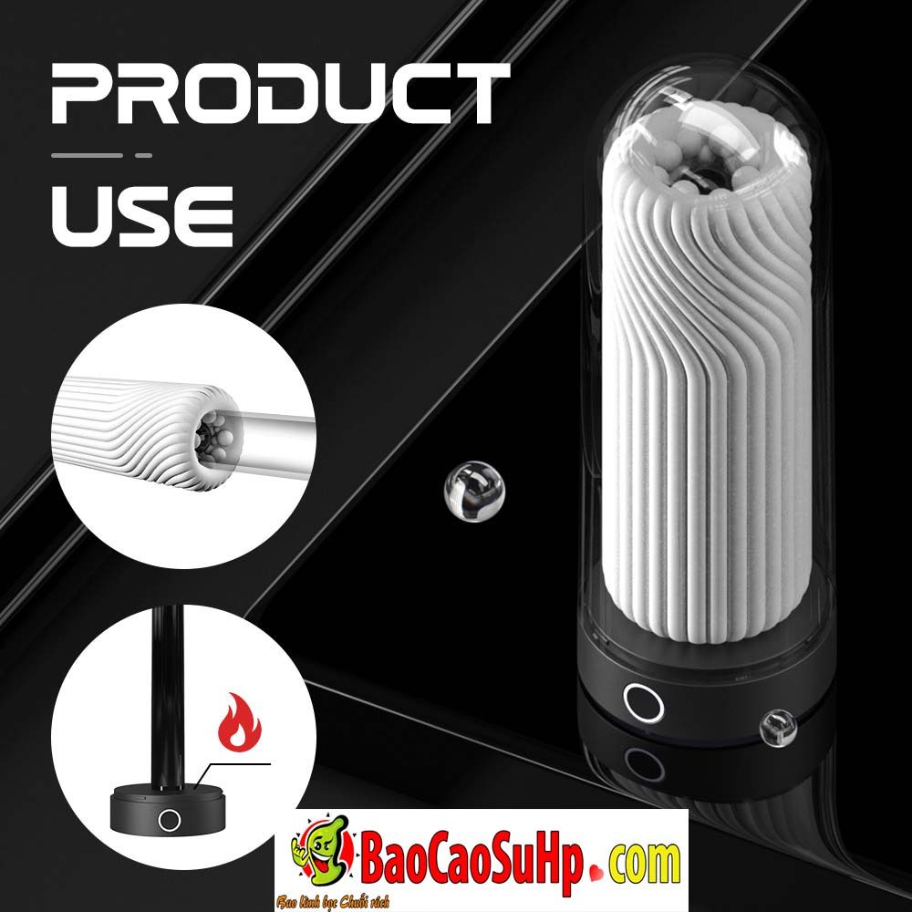 Cốc thủ dâm xoắn bi Shande S458 làm ấm Eagle cage cao cấp