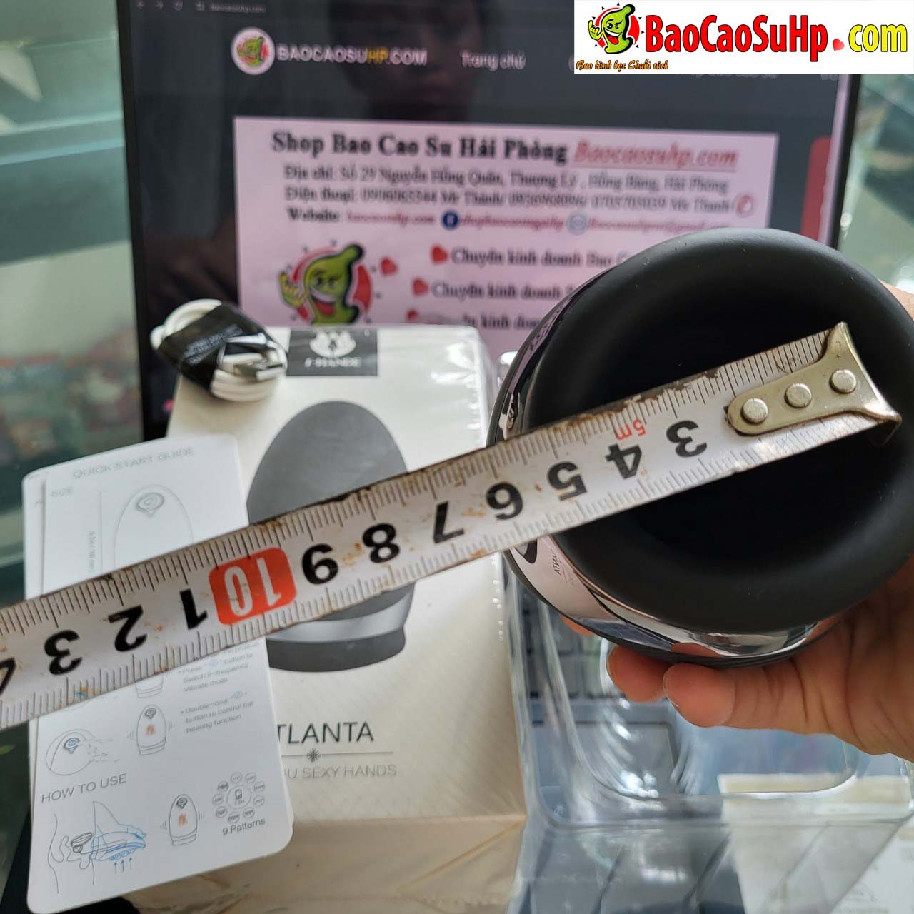 Cốc thủ dâm Shande S329 Atlan rung làm ấm đa chế độ kích thích