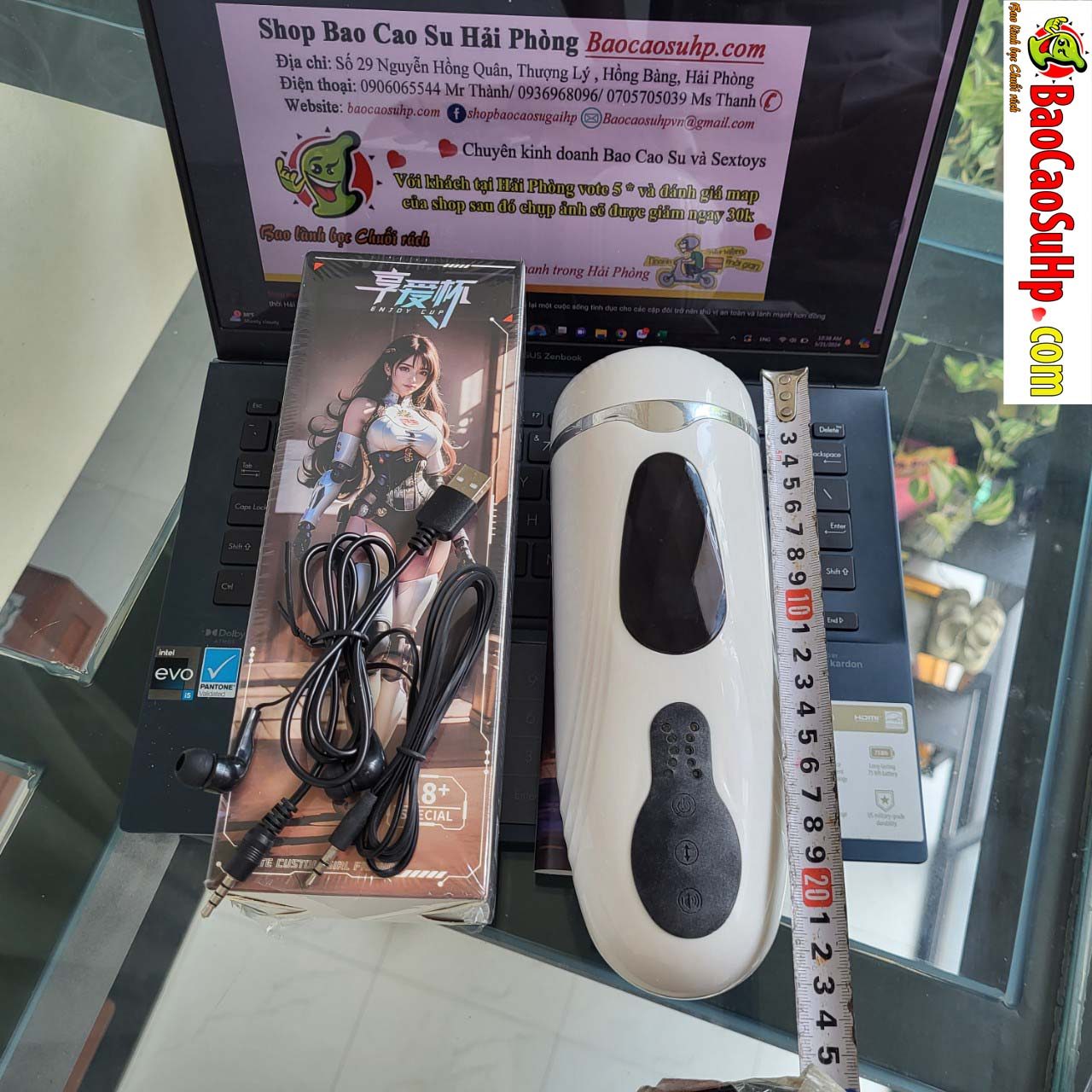 Cốc thủ dâm Mizzzee ROBOGIRL nhỏ gọn tự động kích thích mạnh