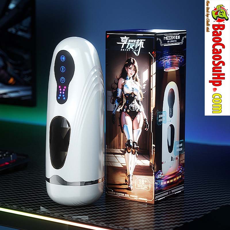 Cốc thủ dâm Mizzzee ROBOGIRL nhỏ gọn tự động kích thích mạnh