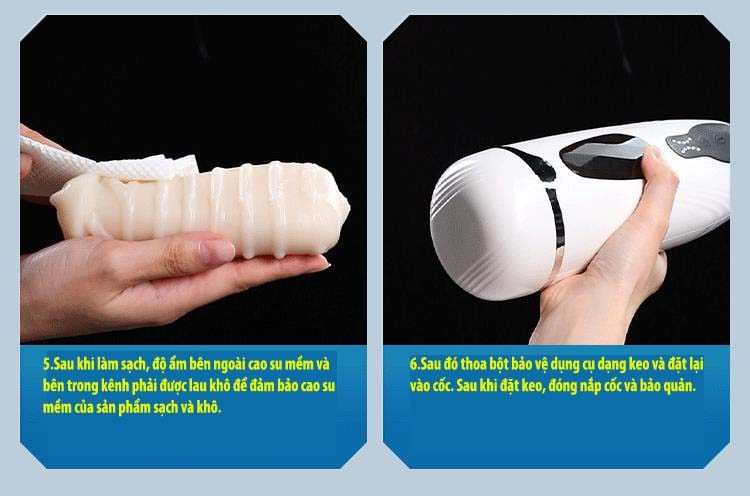 Cốc thủ dâm Mizzzee ROBOGIRL nhỏ gọn tự động kích thích mạnh