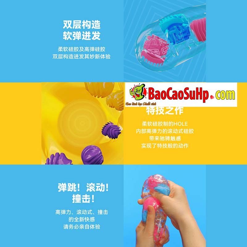 Cốc thủ dâm Tenga Bobble Nhật Bản sắc màu độc đáo, kích thích