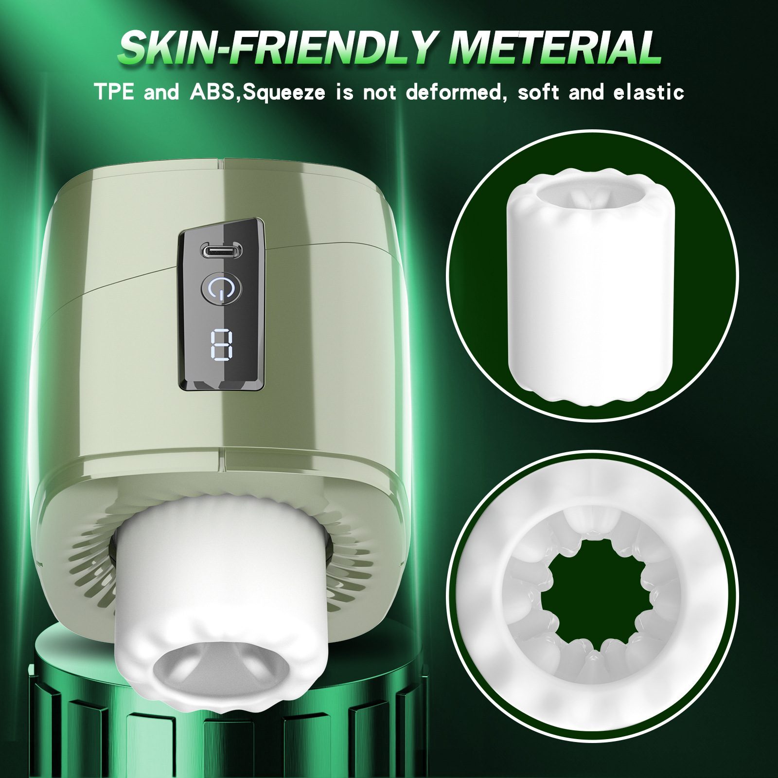 Cốc thủ dâm Ailebo thụt giật xoay nhỏ gọn, tiện lợi, dễ dùng