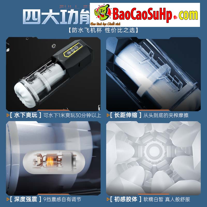  Bảng giá Cốc thủ dâm tự động Mizzzee Black Challenger V2 thụt hút hàng mới về