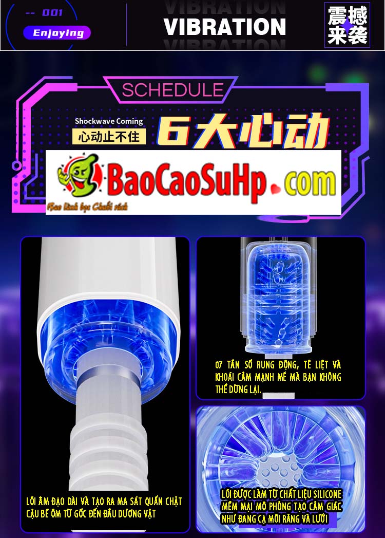 Cốc Thủ Dâm Tự Động Mizzzee XinEr White Rung Thụt Cực Đã