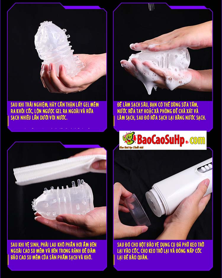 Cốc Thủ Dâm Tự Động Mizzzee XinEr White Rung Thụt Cực Đã